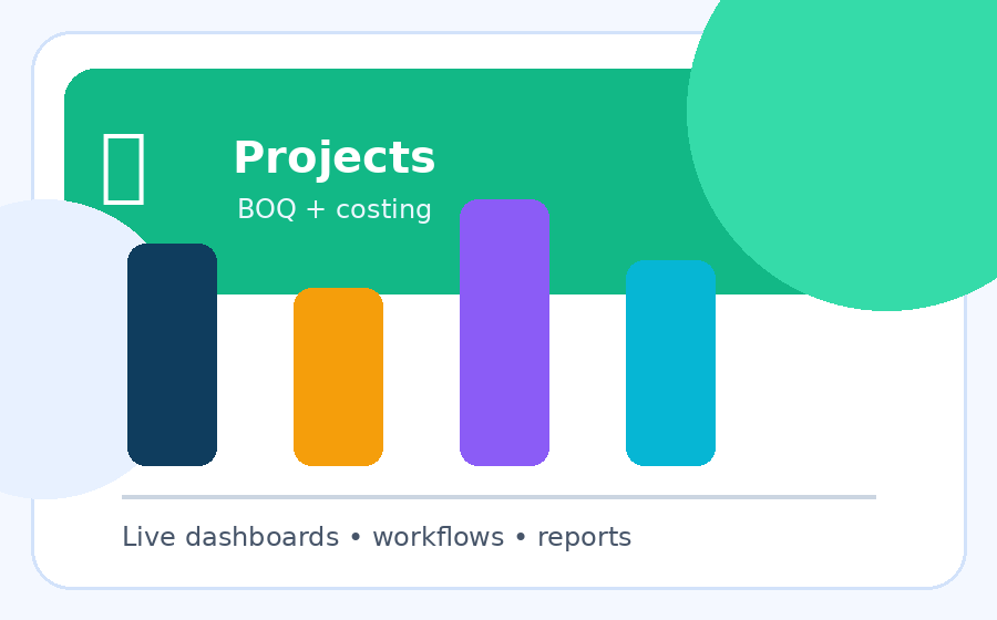 Projects and construction management software